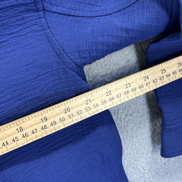 Madewell Shirt Jacket Womens XS Small Blue Super Oversized Passport‎ Shacket NEW - Picture 7 of 7